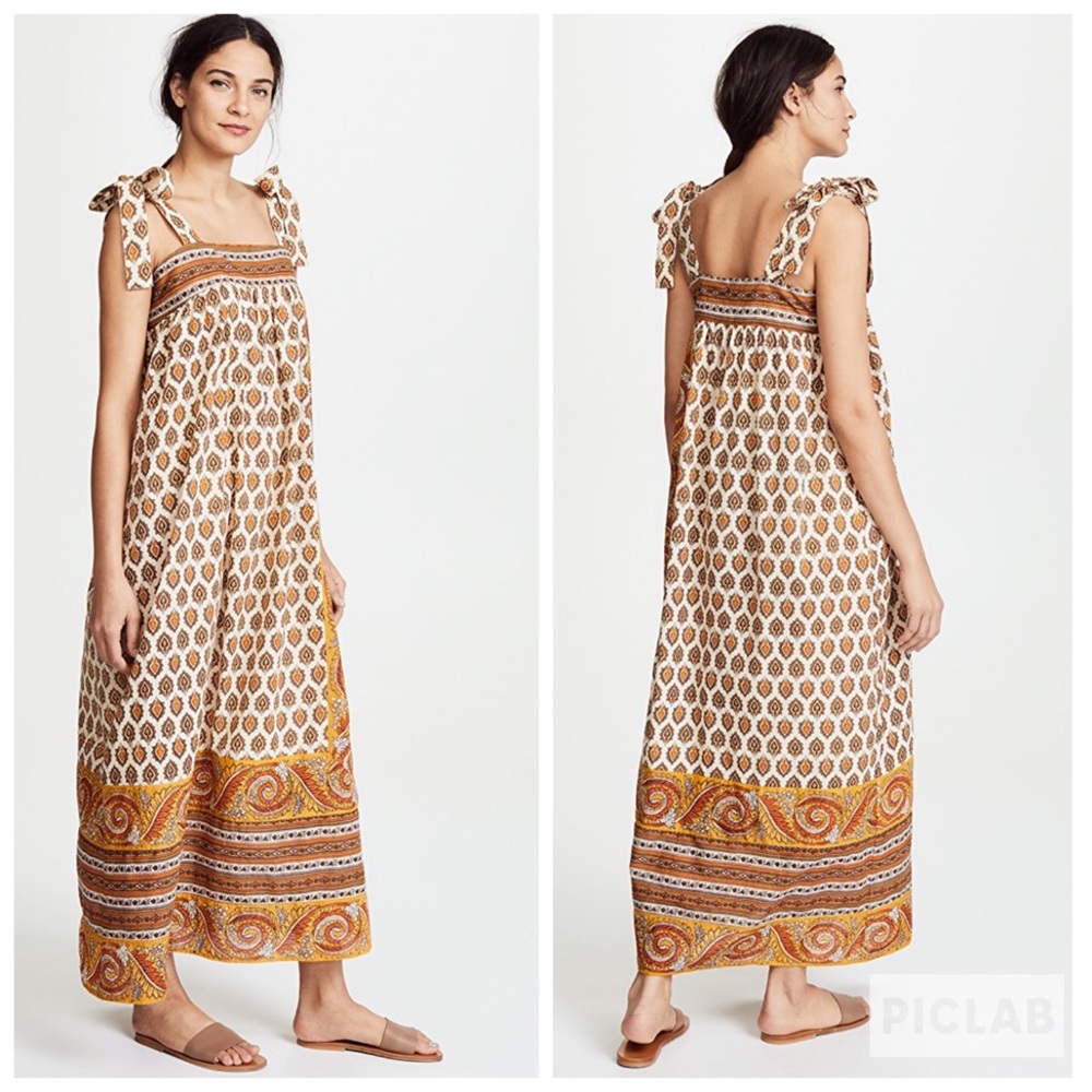 New Antik Batik Soleil Sundress Maxi Dress XS